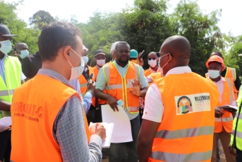 Visite des sites des travaux d’aménagement et de reconstruction du boulevard de la Paix et de la voi