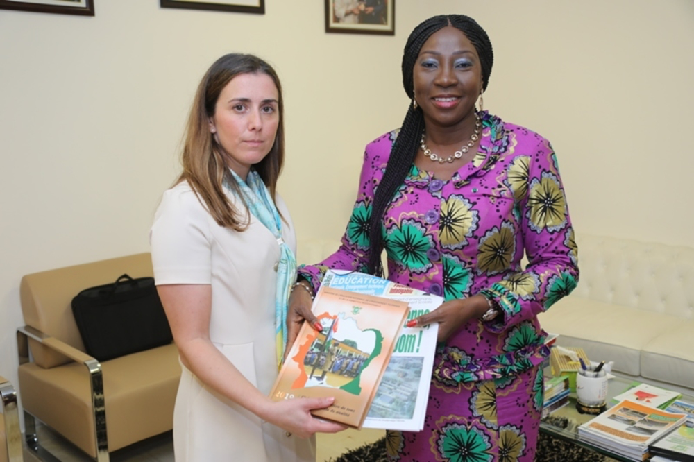 Le Directeur Général de  MILLENNIUM CHALLENGE ACCOUNT COTE D’IVOIRE  reçu en audience par la Ministre de l'Education Nationale