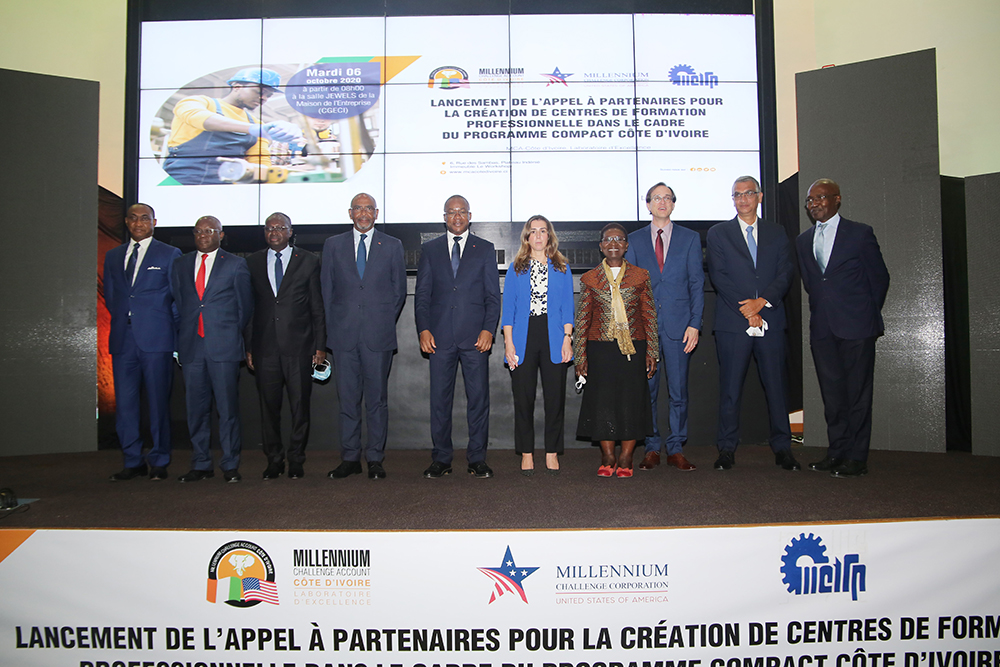 Lancement de l’appel à partenaires pour la création de centres de formation professionnelle dans le cadre du programme Compact Côte d’Ivoire
