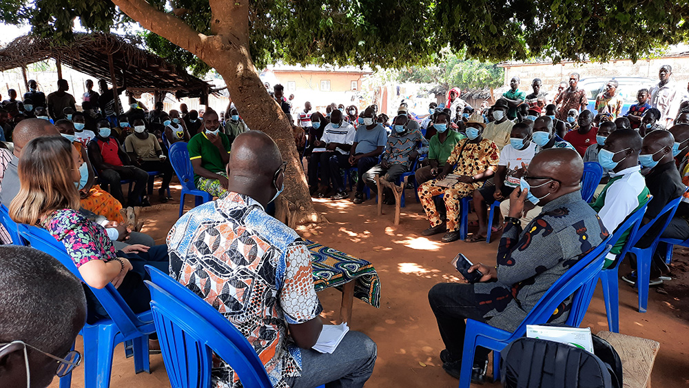 Mission de supervision des activités de mobilisation communautaire dans la région du Gbêkê du 17 au 18 juin 2021