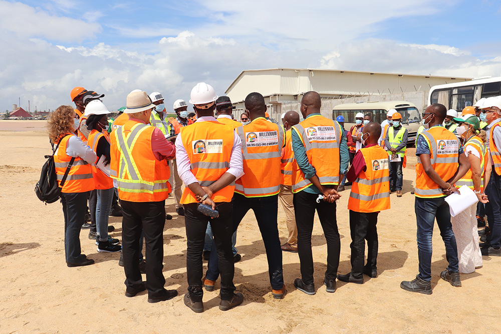 Visite de chantier des itinéraires de Vridi